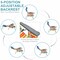 2-Pack 5-Position Folding Backpack Beach Reclining Chairs with Pillow